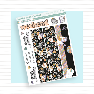 Hobonichi Cousin DAILY - It's All Boo-vy, Baby Page 3 - Washi & Doodles Bubba Bear Studios Hobonichi Cousin DAILY - It's All Boo-vy, Baby Stationery