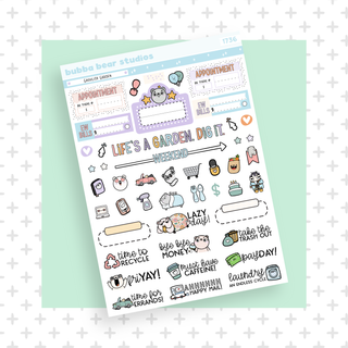 VERTICAL - Ghoulish Garden VERTICAL Page 3 - Icons Bubba Bear Studios VERTICAL - Ghoulish Garden Stationery