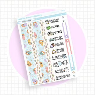 MINI - Ghoulish Garden Page 3 - Washi and Text Bubba Bear Studios MINI - Ghoulish Garden Stationery