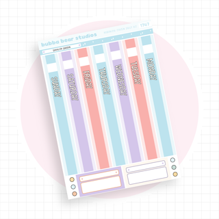 Hobonichi Cousin DAILY - Ghoulish Garden Page 1 - Date Cover Strips Bubba Bear Studios Hobonichi Cousin DAILY - Ghoulish Garden Stationery