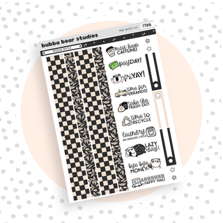 MINI - Modern Mystic Page 3 - Washi and Text Bubba Bear Studios MINI - Modern Mystic Stationery