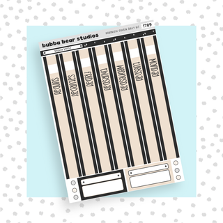 Hobonichi Cousin DAILY - Modern Mystic Page 1 - Date Cover Strips Bubba Bear Studios Hobonichi Cousin DAILY - Modern Mystic Stationery