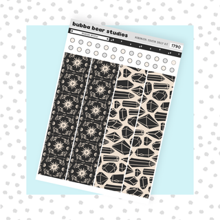 Hobonichi Cousin DAILY - Modern Mystic Page 2 - Washi & Checklist Circles Bubba Bear Studios Hobonichi Cousin DAILY - Modern Mystic Stationery