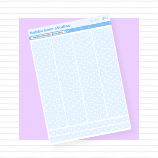Hobonichi Cousin Daily Pages Bottom Washi - Dots Blue Bubba Bear Studios Hobonichi Cousin Daily Pages Bottom Washi - Dots