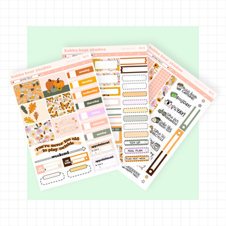 MINI - Autumn Frolic Full Mini Kit Bubba Bear Studios MINI - Autumn Frolic Stationery