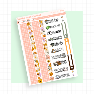 MINI - Autumn Frolic Page 3 - Washi and Text Bubba Bear Studios MINI - Autumn Frolic Stationery
