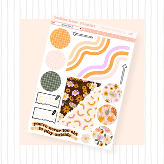 Hobonichi Cousin DAILY - Autumn Frolic Page 4 - Extras Bubba Bear Studios Hobonichi Cousin DAILY - Autumn Frolic Stationery