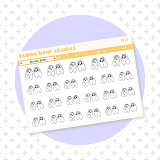 Arguing Beans Minimal Bubba Bear Studios Arguing Beans Stationery