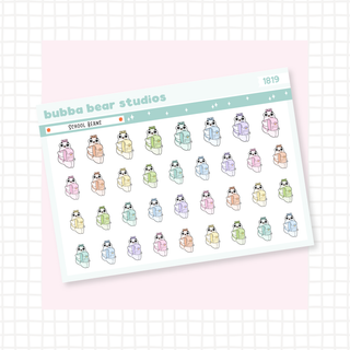 School Beans Colorful Bubba Bear Studios School Beans Stationery