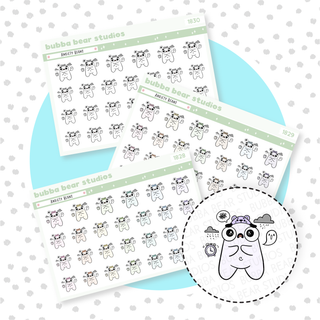 Anxiety Beans Buy All (Set of 3) Bubba Bear Studios Anxiety Beans Stationery