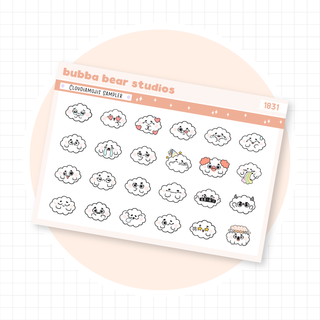 Cloudiamojis Sampler Bubba Bear Studios Cloudiamojis Sampler Stationery