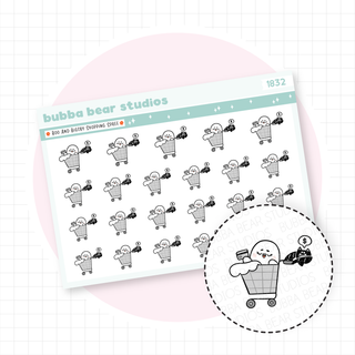 Boo and Bigsby Shopping Spree Bubba Bear Studios Boo and Bigsby Shopping Spree Stationery