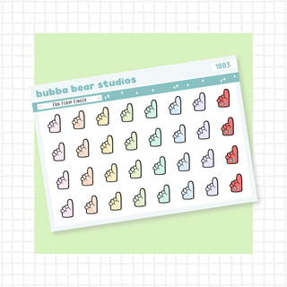 Fan Foam Finger Colorful Bubba Bear Studios Fan Foam Finger Stationery