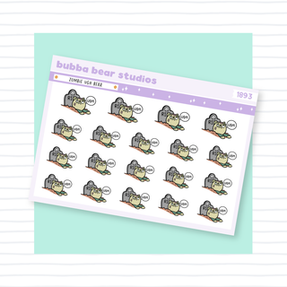 Zombie Ugh Bear Bubba Bear Studios Zombie Ugh Bear Stationery