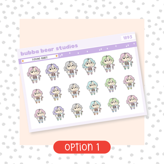 Fishing Babes Option 1 Bubba Bear Studios Fishing Babes Stationery