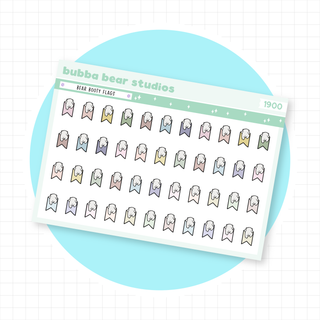 Bear Booty Flags Muted Bubba Bear Studios Bear Booty Flags Stationery
