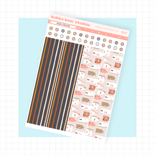 Hobonichi Cousin DAILY - Offbeat Christmas Page 2 - Washi & Checklist Circles Bubba Bear Studios Hobonichi Cousin DAILY - Offbeat Christmas Stationery