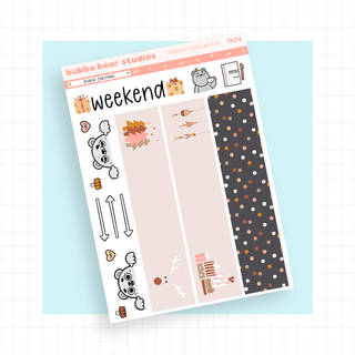 Hobonichi Cousin DAILY - Offbeat Christmas Page 3 - Washi & Doodles Bubba Bear Studios Hobonichi Cousin DAILY - Offbeat Christmas Stationery