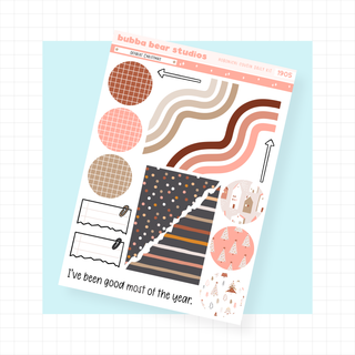 Hobonichi Cousin DAILY - Offbeat Christmas Page 4 - Extras Bubba Bear Studios Hobonichi Cousin DAILY - Offbeat Christmas Stationery