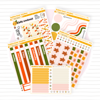 Hobonichi Cousin DAILY - Groovy Christmas Bubba Bear Studios Hobonichi Cousin DAILY - Groovy Christmas Stationery