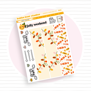 Hobonichi Cousin DAILY - Groovy Christmas Page 3 - Washi & Doodles Bubba Bear Studios Hobonichi Cousin DAILY - Groovy Christmas Stationery