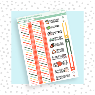 MINI - Decked Out Page 3 - Washi and Text Bubba Bear Studios MINI - Decked Out Stationery