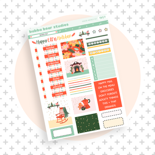 HOBONICHI COUSIN - Decked Out Page I - Deco & Date Covers Bubba Bear Studios HOBONICHI COUSIN - Decked Out Stationery