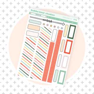 HOBONICHI COUSIN - Decked Out Page II - Washi & Boxes Bubba Bear Studios HOBONICHI COUSIN - Decked Out Stationery