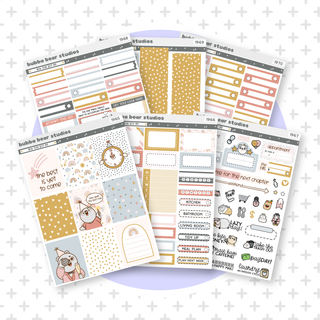 VERTICAL - New Year Best Me VERTICAL Full Kit Bubba Bear Studios VERTICAL - New Year Best Me Stationery