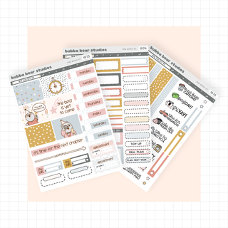 MINI - New Year Best Me Full Mini Kit Bubba Bear Studios MINI - New Year Best Me Stationery