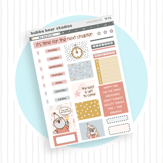 HOBONICHI COUSIN - New Year Best Me Page I - Deco & Date Covers Bubba Bear Studios HOBONICHI COUSIN - New Year Best Me Stationery