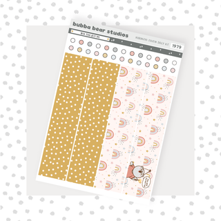 Hobonichi Cousin DAILY - New Year Best Me Page 2 - Washi & Checklist Circles Bubba Bear Studios Hobonichi Cousin DAILY - New Year Best Me Stationery