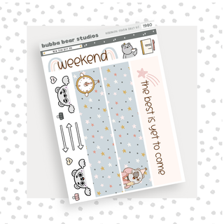 Hobonichi Cousin DAILY - New Year Best Me Page 3 - Washi & Doodles Bubba Bear Studios Hobonichi Cousin DAILY - New Year Best Me Stationery