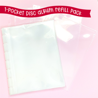 1-Pocket Refill Pack for Disc Album Sticker Storage Bubba Bear Studios 1-Pocket Refill Pack for Disc Album Sticker Storage photo album