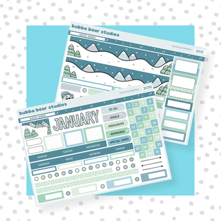 2023 - Hobonichi Cousin Monthly January Bubba Bear Studios 2023 - Hobonichi Cousin Monthly