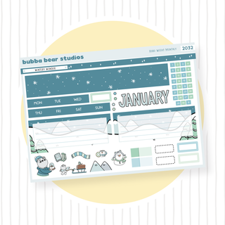 2023 - Hobonichi Weeks Monthly January Bubba Bear Studios 2023 - Hobonichi Weeks Monthly