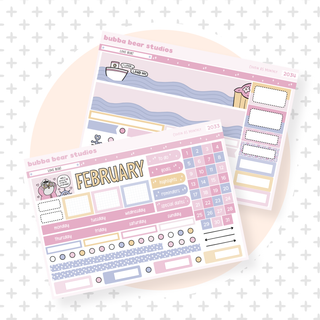 2023 - Hobonichi Cousin Monthly February Bubba Bear Studios 2023 - Hobonichi Cousin Monthly