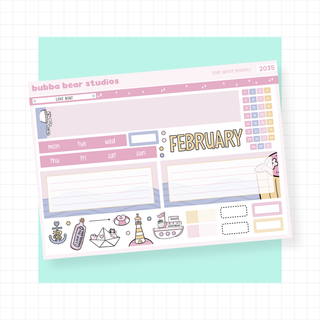 2023 - Hobonichi Weeks Monthly February Bubba Bear Studios 2023 - Hobonichi Weeks Monthly