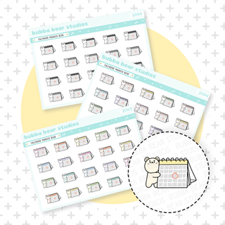 Calendar Marked Bear Buy All (Set of 3) Bubba Bear Studios Calendar Marked Bear