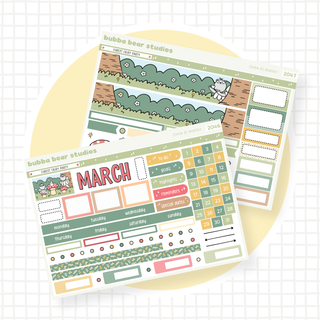 2023 - Hobonichi Cousin Monthly March Bubba Bear Studios 2023 - Hobonichi Cousin Monthly