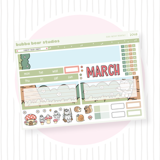 2023 - Hobonichi Weeks Monthly March Bubba Bear Studios 2023 - Hobonichi Weeks Monthly