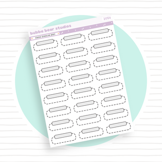 Stacked Scheduling Boxes Bubba Bear Studios Stacked Scheduling Boxes Stickers