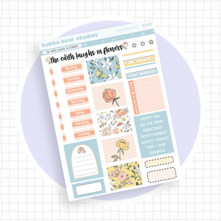 HOBONICHI COUSIN - The Earth Laughs In Flowers Page I - Deco & Date Covers Bubba Bear Studios HOBONICHI COUSIN - The Earth Laughs In Flowers Stationery