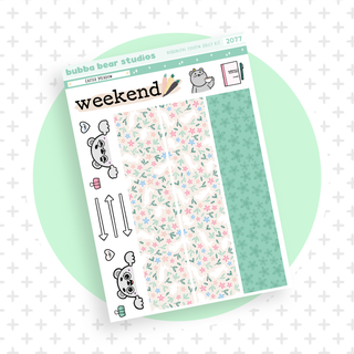 Hobonichi Cousin DAILY - Easter Meadow Page 3 - Washi & Doodles Bubba Bear Studios Hobonichi Cousin DAILY - Easter Meadow Stationery