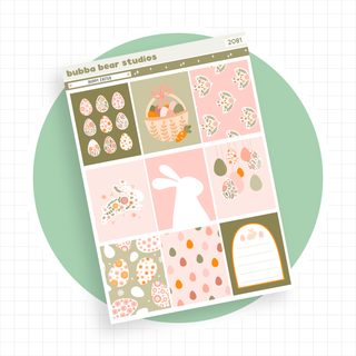 VERTICAL - Hoppy Easter VERTICAL Page 1 - Full Boxes Bubba Bear Studios VERTICAL - Hoppy Easter Stationery