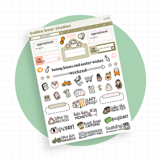 VERTICAL - Hoppy Easter VERTICAL Page 3 - Icons Bubba Bear Studios VERTICAL - Hoppy Easter Stationery