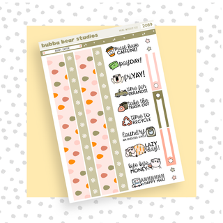 MINI - Hoppy Easter Page 3 - Washi and Text Bubba Bear Studios MINI - Hoppy Easter Stationery
