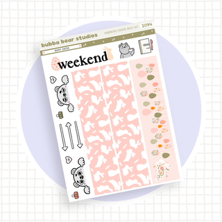 Hobonichi Cousin DAILY - Hoppy Easter Page 3 - Washi & Doodles Bubba Bear Studios Hobonichi Cousin DAILY - Hoppy Easter Stationery