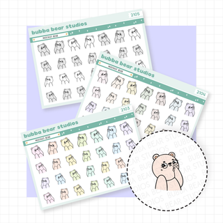 Mischief Bear Buy All (Set of 3) Bubba Bear Studios Mischief Bear Stickers