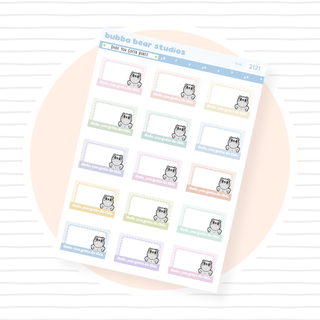 Dude You Gotta Boxes Mini Muted Bubba Bear Studios Dude You Gotta Boxes Stickers